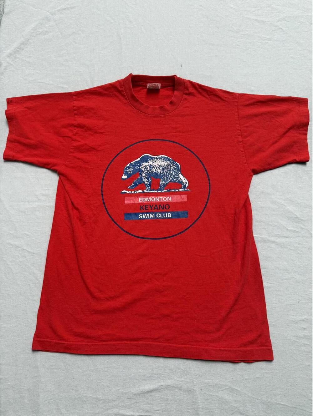 Vintage Edmonton Keyano Swim Club T-shirt Bear Paw -S